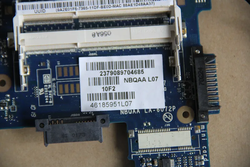 K000104120  Toshiba Satellite M600 M645     LA-6072P  N11M-OP1-B-A3 GPU   HM55 DDR3