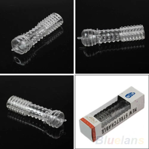 Тонкий силиконовый презервативы для пениса растягивающийся комплект шипов