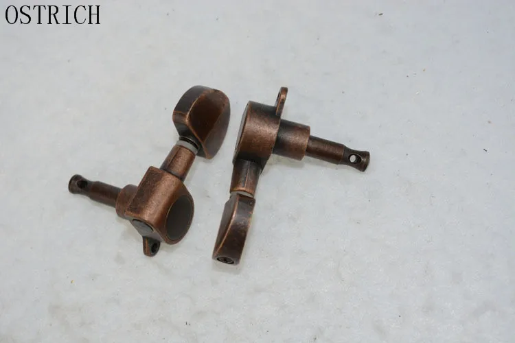 Ostrlch Vintage Style Bronze Guitar Tuning Pegs Tuners Machine Head 3L+3R Wholesales | Спорт и развлечения