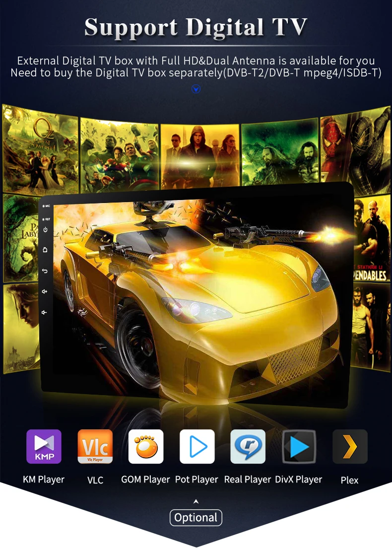 Восьмиядерный 1024*600 Android 8,1 автомобильный DVD gps навигатор плеер Deckless стерео для Toyota RAV4 2007-2012 радио головное устройство
