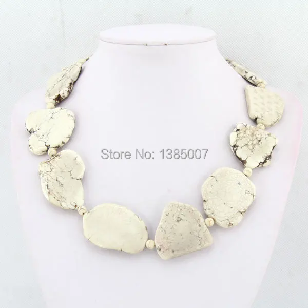 Африканские белые бирюзовые бусы красивые ювелирные изделия праздничное