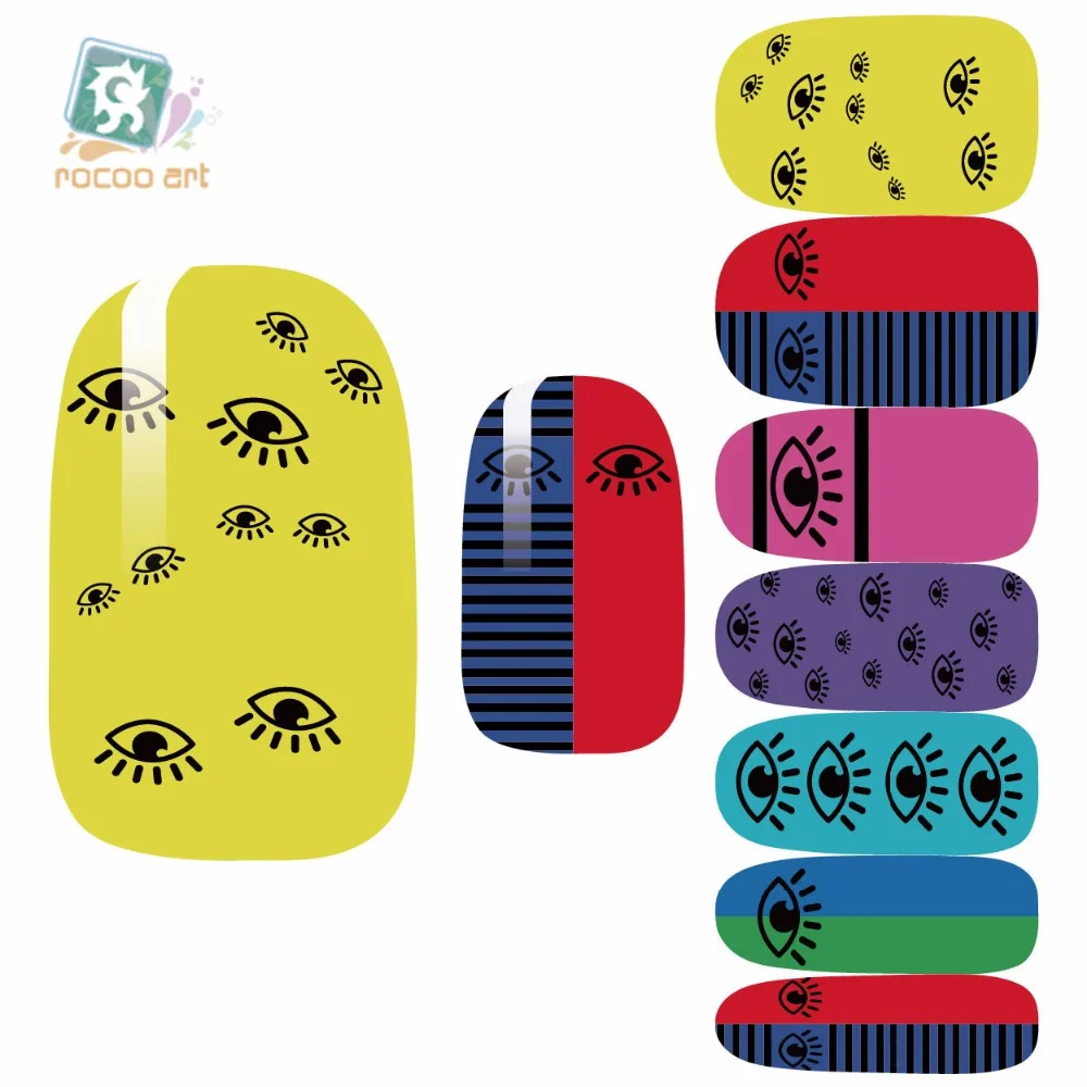 Rocooart K5681 регби переводные наклейки для ногтей художественная наклейка