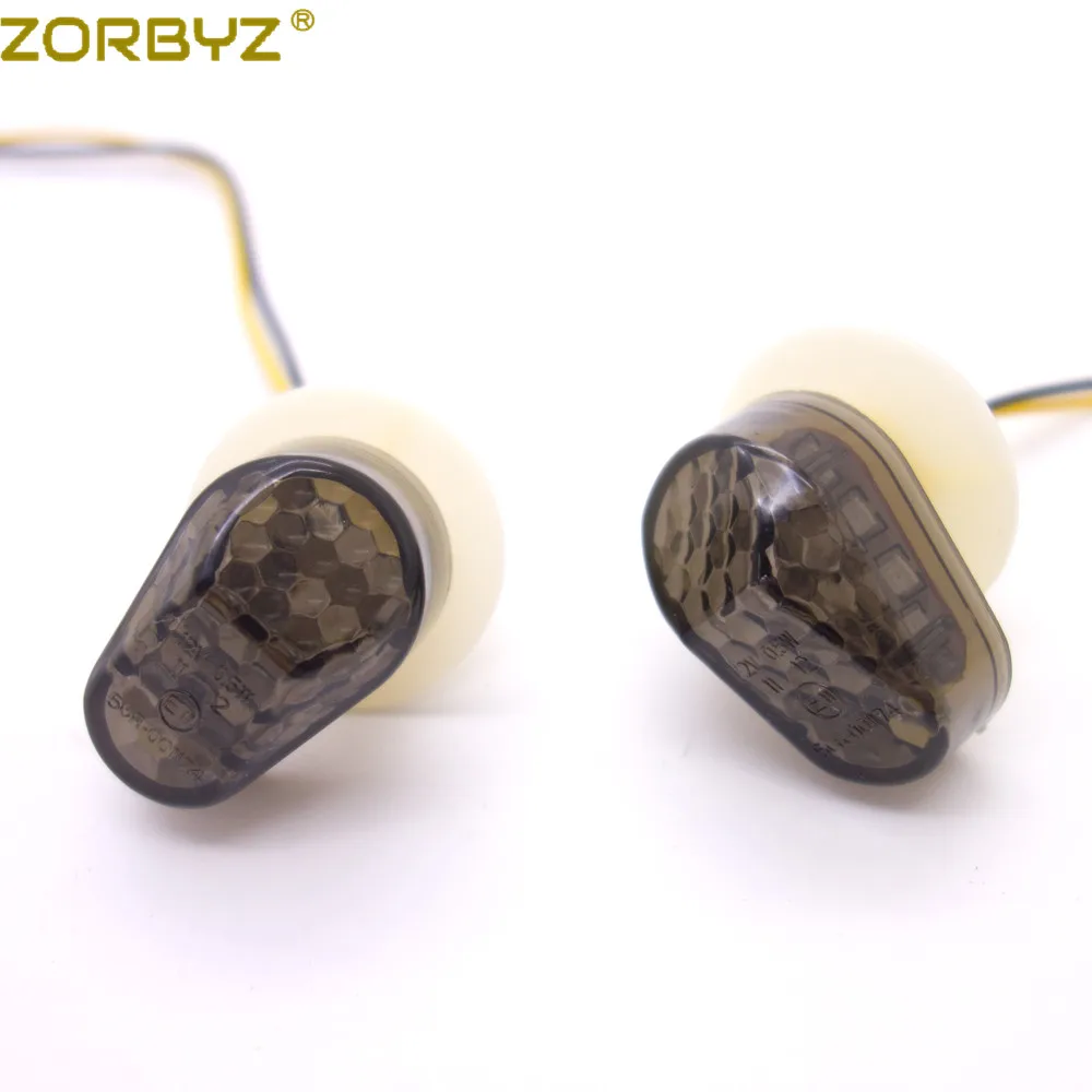 ZORBYZ мотоциклетный дым смыв светодиодный сигнал поворота Янтарный Для Yamaha YZF R6 R1