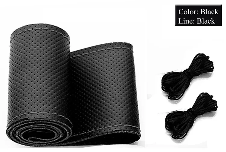 2016 Новый ПУ Рулевого Колеса Автомобиля Кожаный Чехол С Иглы и Нити для Scion tC|car wheel