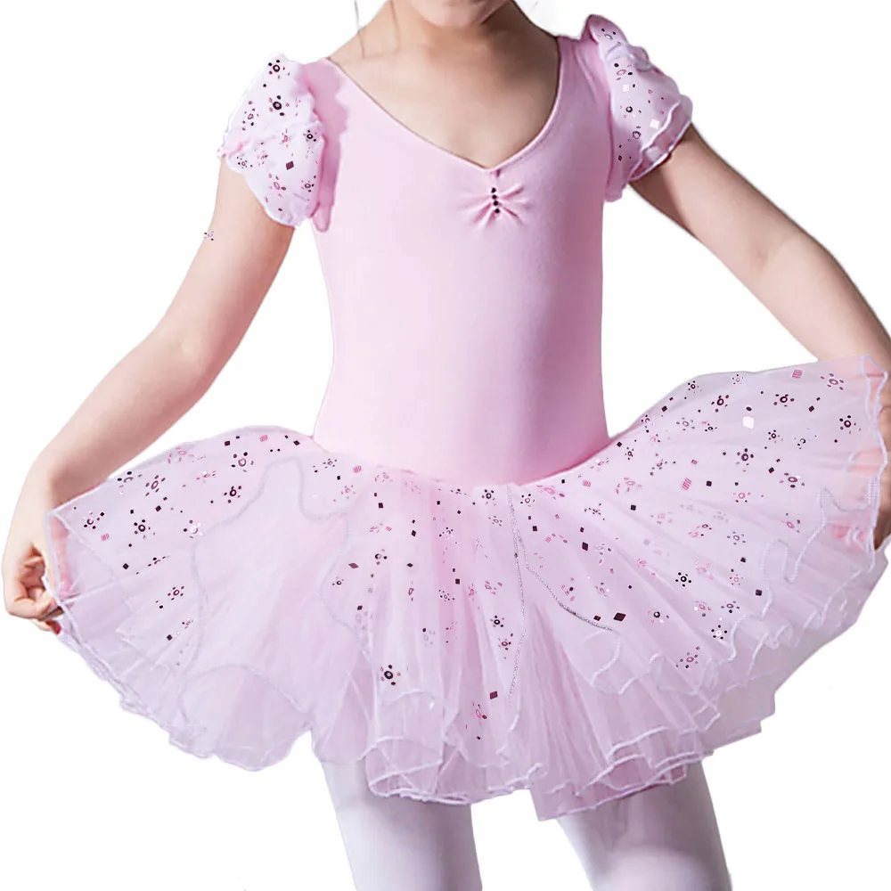 B167 Pink BAOHULU/Новое Летнее Детское трико для девушек, балетное платье, платье с юбкой-пачкой, танцевальные костюмы Феи, балетное платье-пачка - Цвет: B167 Pink
