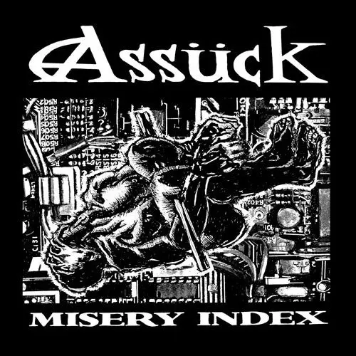Футболка Assuck 'Misery Index' (терроризатор борьба с насекомыми фобия молоть) лето 2019