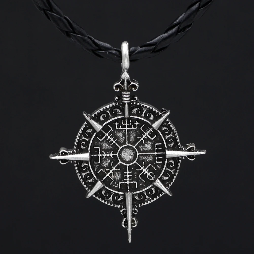 Символ Одина ожерелье Vegvisir компас защита символ кулон ювелирные изделия|pendant