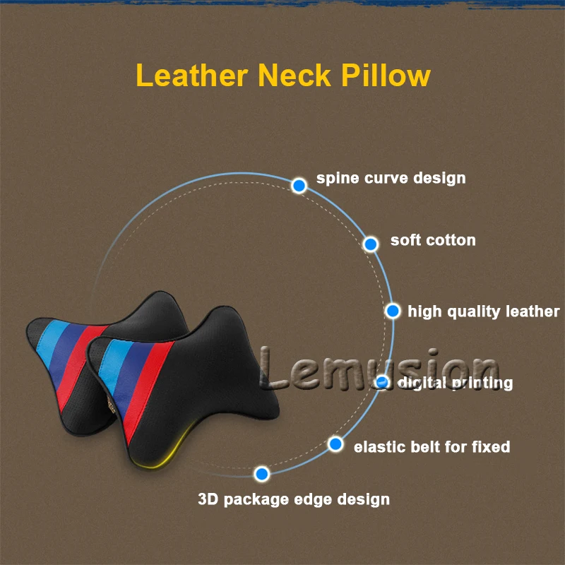 1X Автомобильная подушка для шеи три основных цвета подголовник Ford Focus 2 3 Fiesta Mondeo