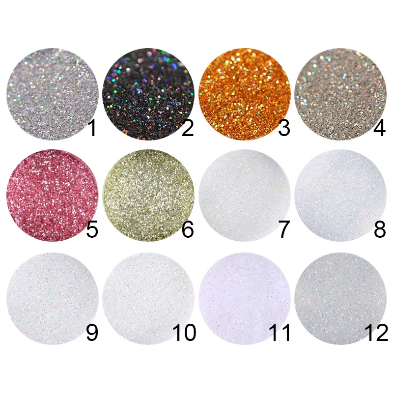 Красочный блеск для ногтей блестки порошок 0 2 мм лак пыль Маникюр сделай сам