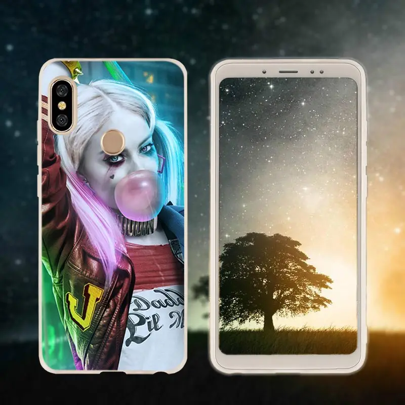 Silicone 2 Etui чехол для телефона для Xiaomi redmi Примечание 8 iPhone 7 6 plus 5 iPad Pro redmi 7 8 6pro 6a s2 5a 4a 4x y3 5plus 7A "," Харли Квинн "Джокер", с принтами "отряд самоубийц"," - Цвет: Silicone 2