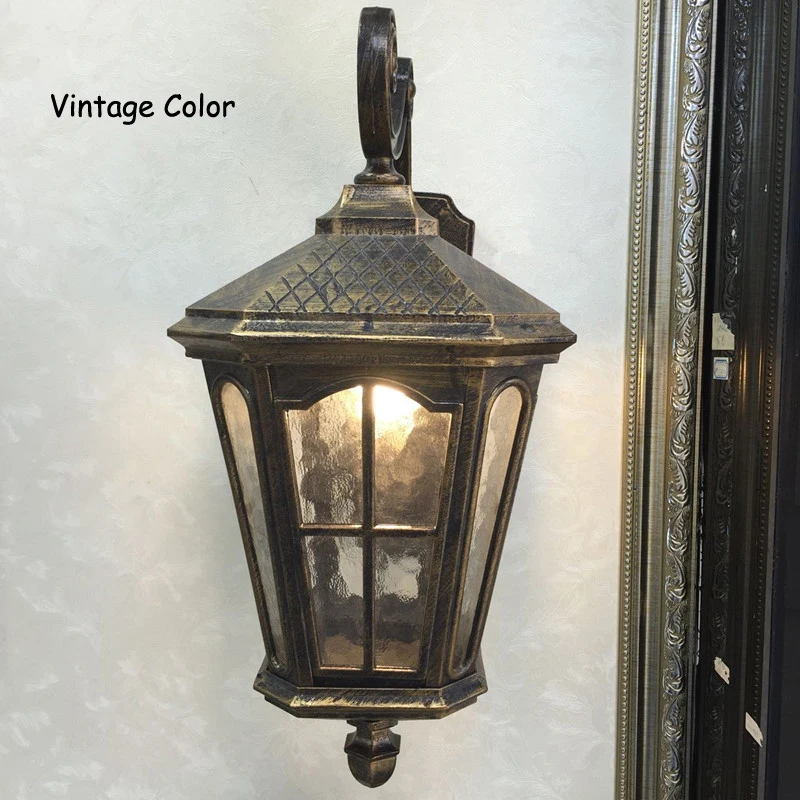Настенный светильник винтажный водонепроницаемый матовый черный|outdoor wall lamp|outdoor