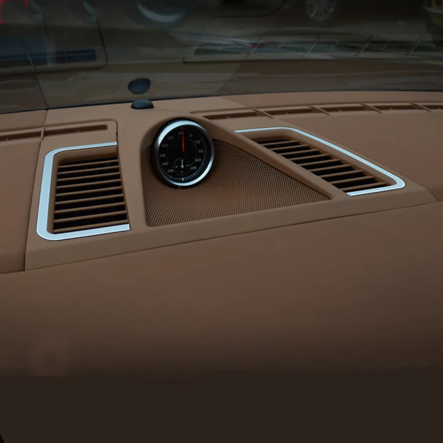 2 шт. алюминиевый сплав центральный кондиционер Выход отделка для Porsche Panamera