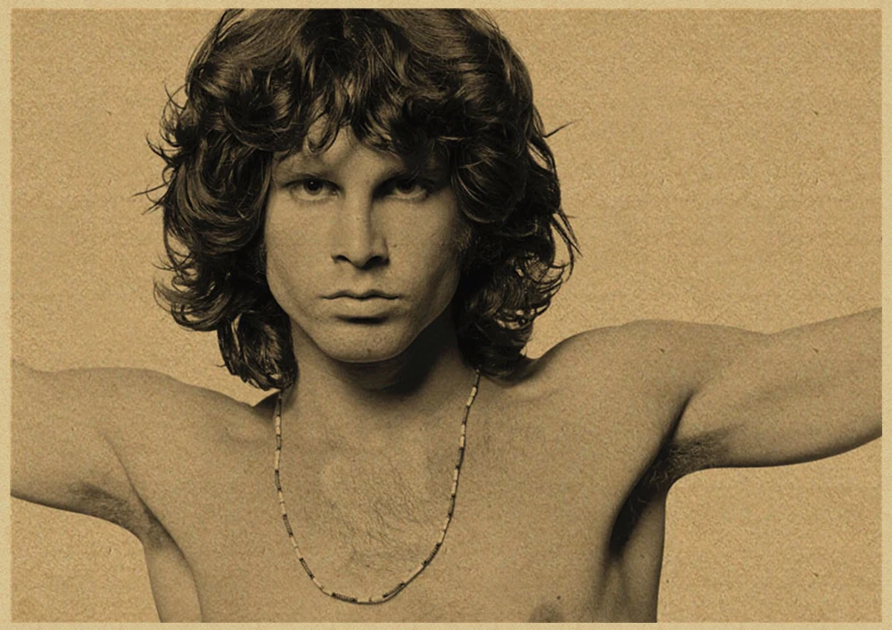 Винтаж Ретро Рок-Группа Музыка двери Jim Morrison матовая крафт-бумага плакат стены стикеры домашний декор