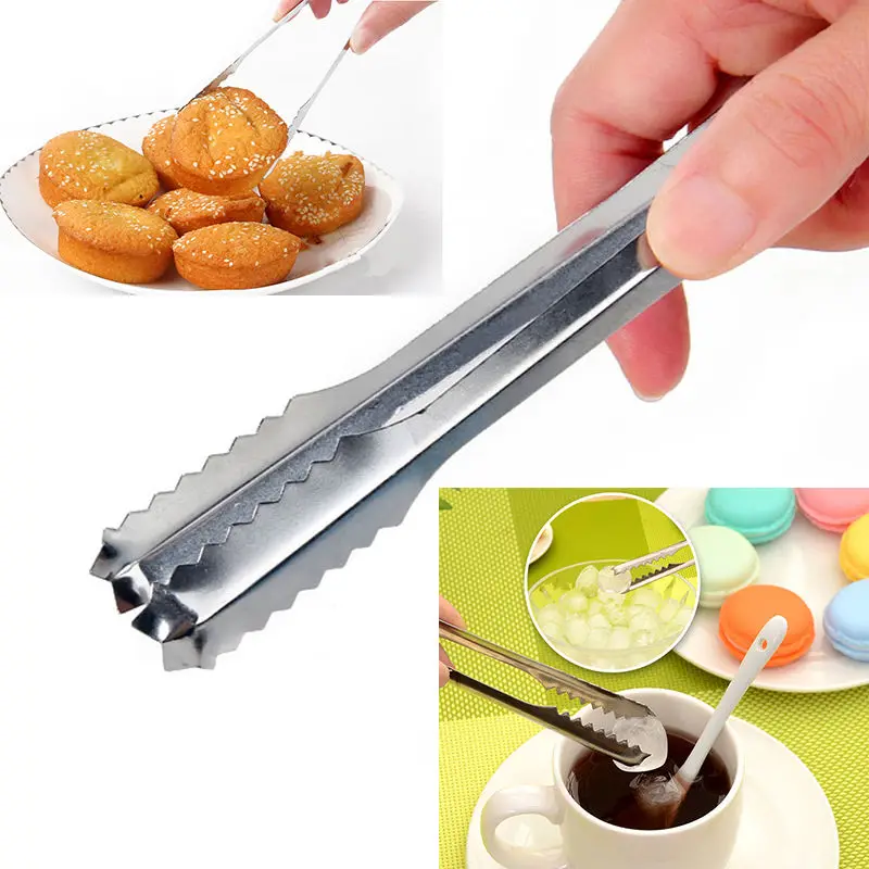 1 шт. Новый зажим для барбекю из нержавеющей стали хлеба еды льда щипцы инструмент