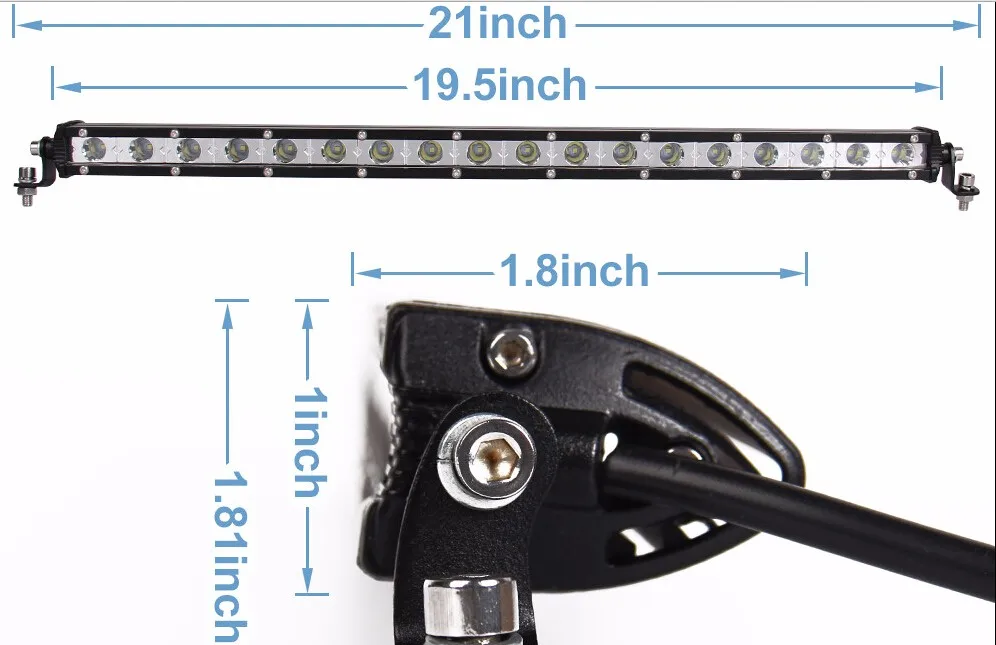 20 &quot54 Вт Светодиодный прожектор/заливающий луч/комбо привело дальнего света