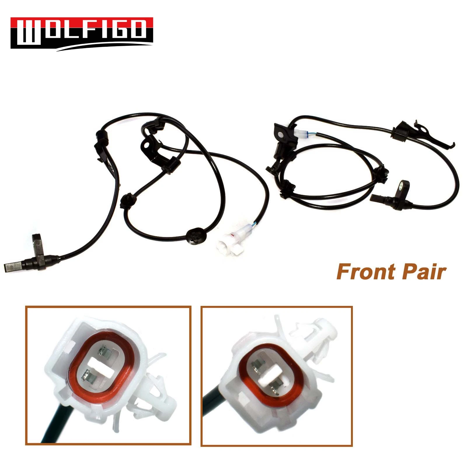 Front Pair WOLFIGO передний задний левый правый ABS Датчик скорости колеса для 06-08 Toyota Yaris ALS1388, ALS1769, ALS1765, 89544-52040,89544-52070 - Цвет: Front Pair
