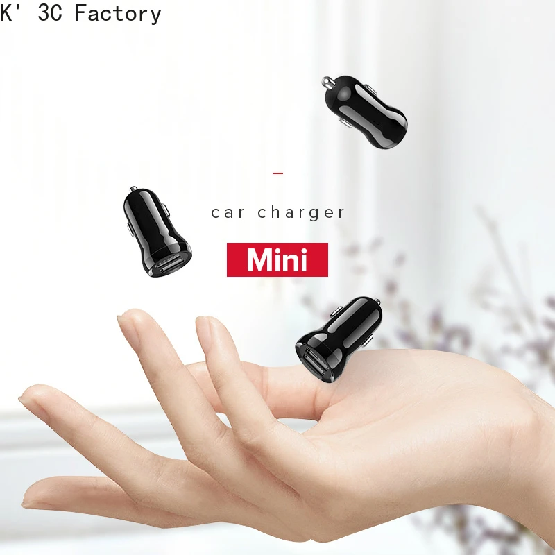K' 3C мини usb зарядное устройство для авто с контрастным Зарядное Мобильный