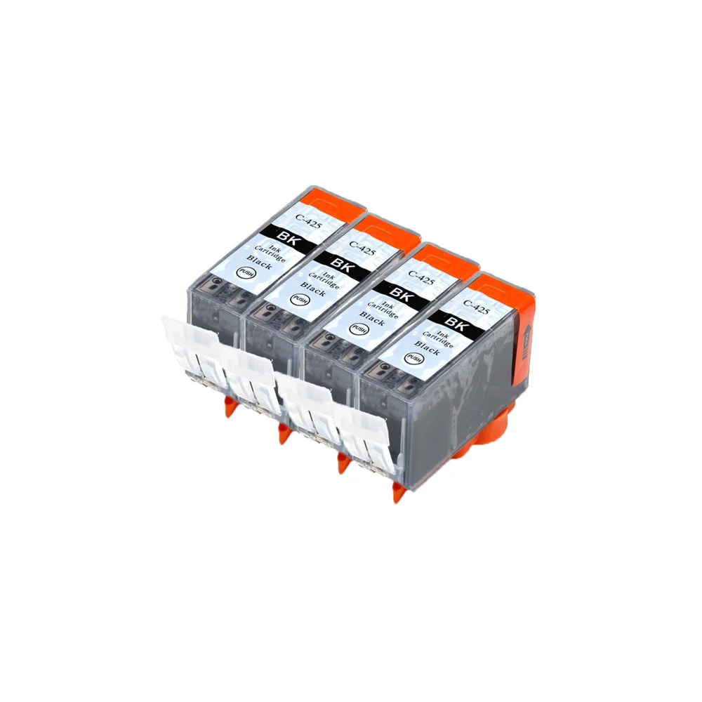 4 x BLACK Совместимость PGI 425 BK черный картридж для CANON PIXMA IP4840 IP4940 IX6540 MG5140 MG5240 MG5340 MG6140 MG6240 принтеры - Цвет: 4 x BLACK