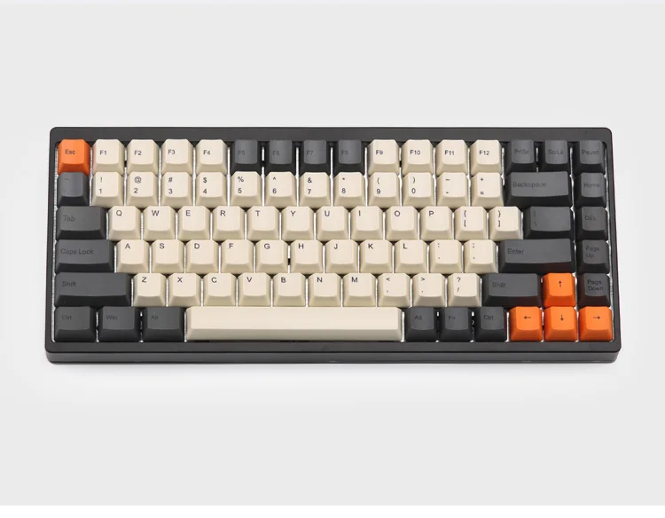 УГЛЕРОДНЫЙ краситель-sub keycaps OEM Профиль поддержка ISO макет для KBD75 механическая клавиатура