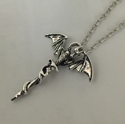 Ожерелье с крылом меча дракона динозавра подвеска Птерозавр | Украшения и