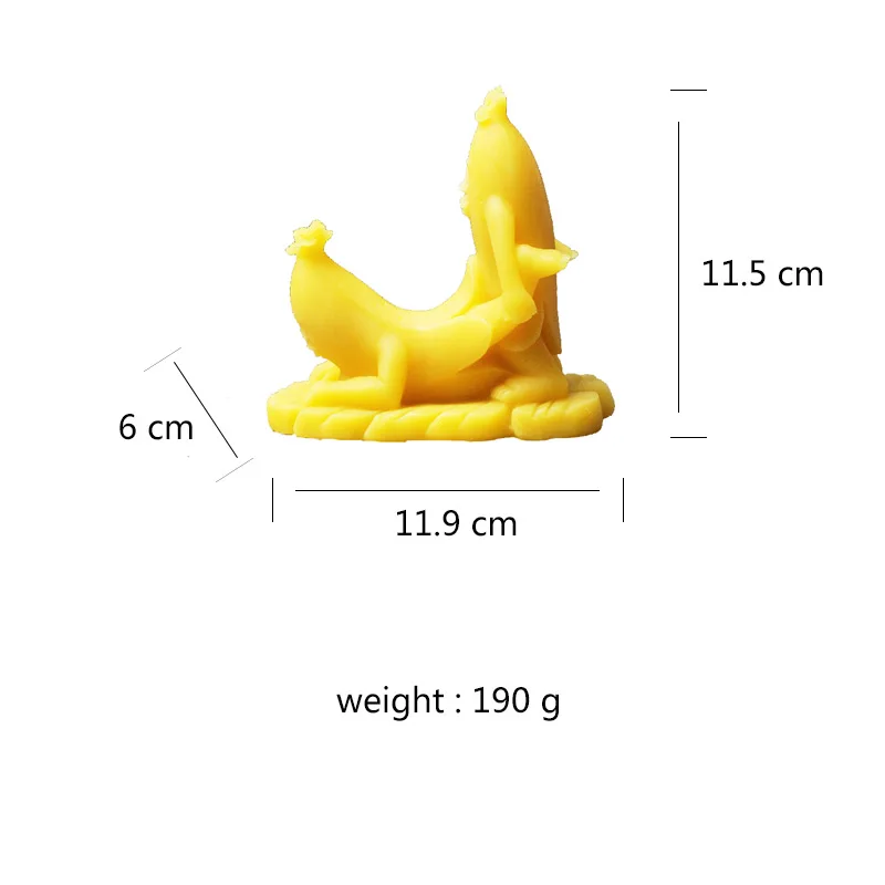 LZ0220 Николь Силиконовые Мыло Свеча Плесень 3D секс банан форма DIY Handmad плесень - Цвет: LZ0220