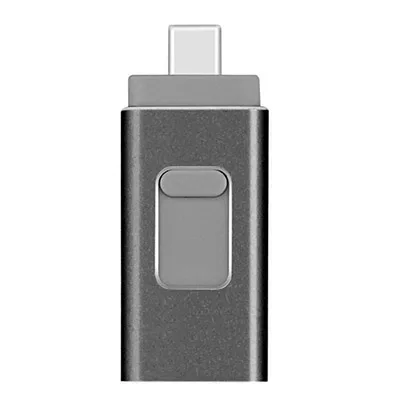 Black 4 в 1 USB флеш-накопитель типа C 32 Гб OTG USB флешка 16 Гб 64 Гб 128 ГБ 32 ГБ металлическая Флешка USB память 16G для Windows Прямая поставка - Цвет: Black