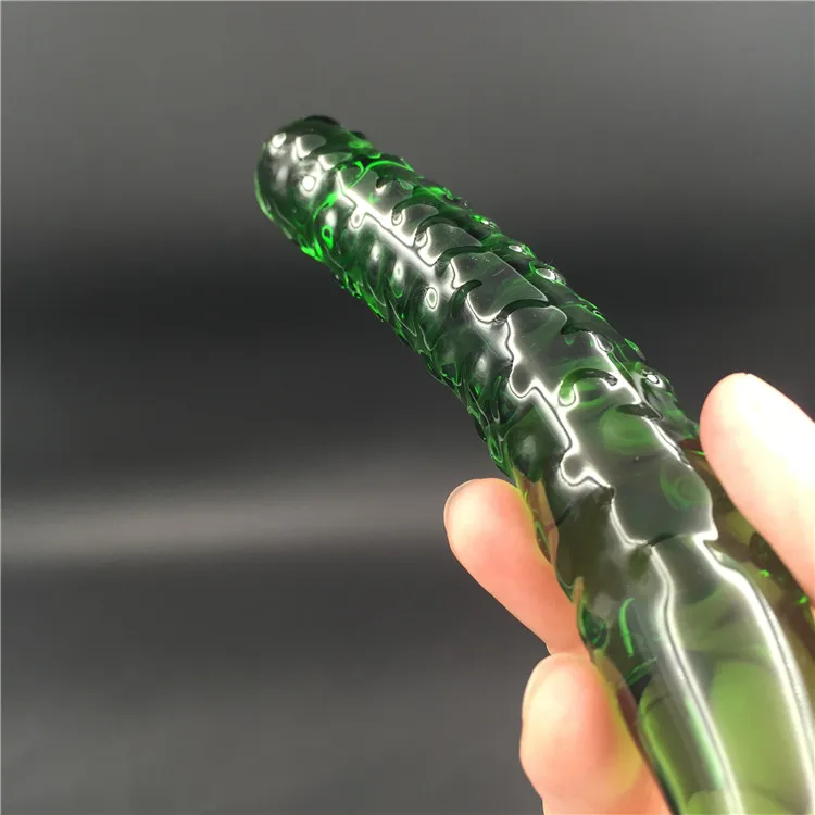 Огуречный фаллоимитатор с кристаллами пенис Анальная пробка товары для взрослых