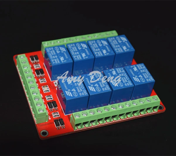 2 шт./лот 8-ходовой релейный модуль/оптопара/высокий уровень триггера/двойной PCB