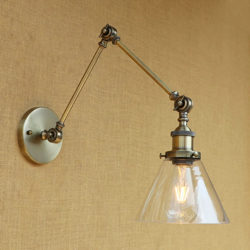 Современный винтажный настенный светильник в стиле лофт промышленный
