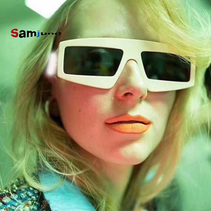 Женские квадратные солнцезащитные очки Samjune брендовые дизайнерские в стиле