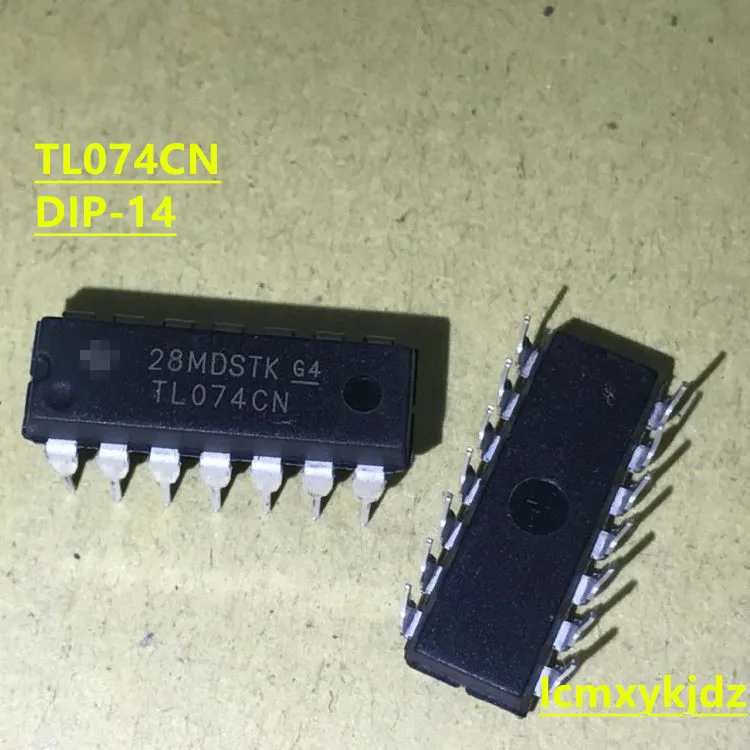 

10 шт./лот, TL074 TL074CN DIP-14, новый оригинальный продукт, бесплатная доставка, быстрая доставка