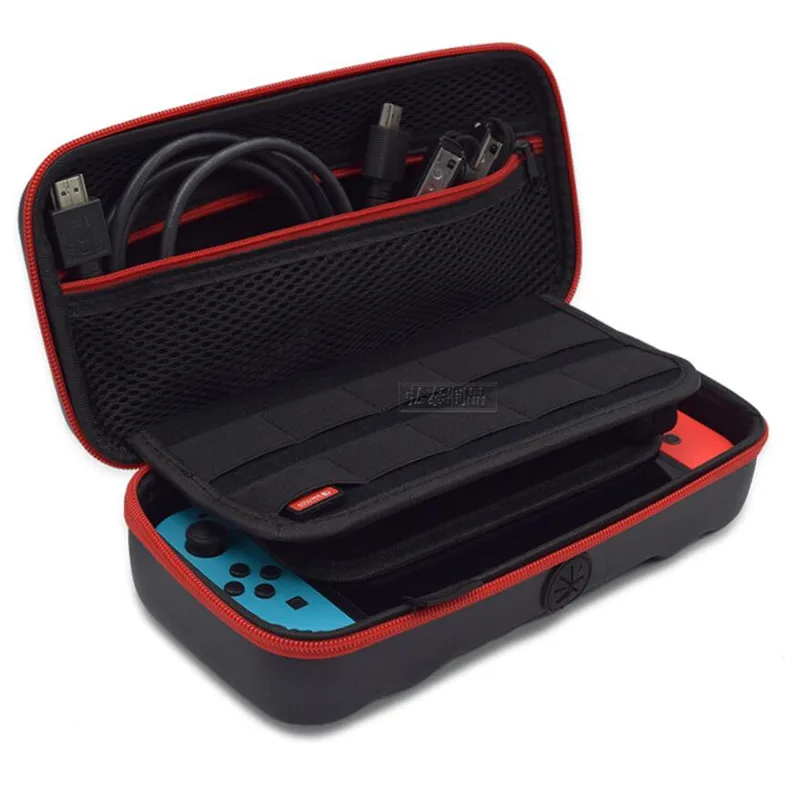 Nintend Switch NS Console PU Carrying Storage Waterproof Bag Grip Case Shell HD Screen Protector Silicone Cap 8 In 1 Kit | Электроника