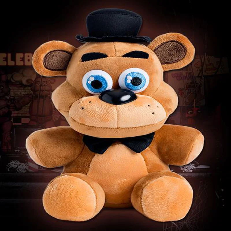 

In-Stock Official Five Nights At Freddy's 4 FNAF Freddy Fazbear Bear Plush Toys Doll 10" By NightmarenCrafts Plush Free Shipping