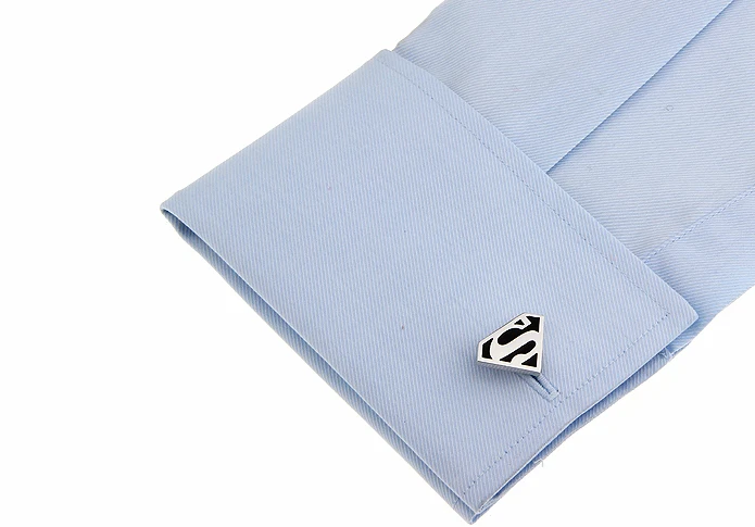 Бесплатная доставка запонки из суперпленки черный Медный Дизайн супергероев