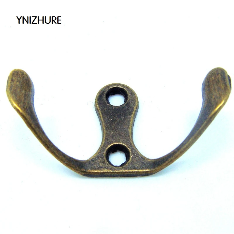 

20pcs 49*27mm Antique alloy hook thin trumpet hook wall hook holes hangers for clothes