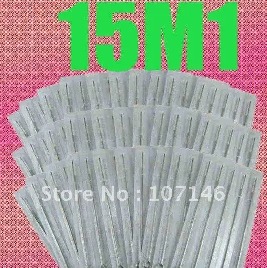 100x 15M1 одноразовые иглы для тату стерилизованные пистолета татуировки комплекты