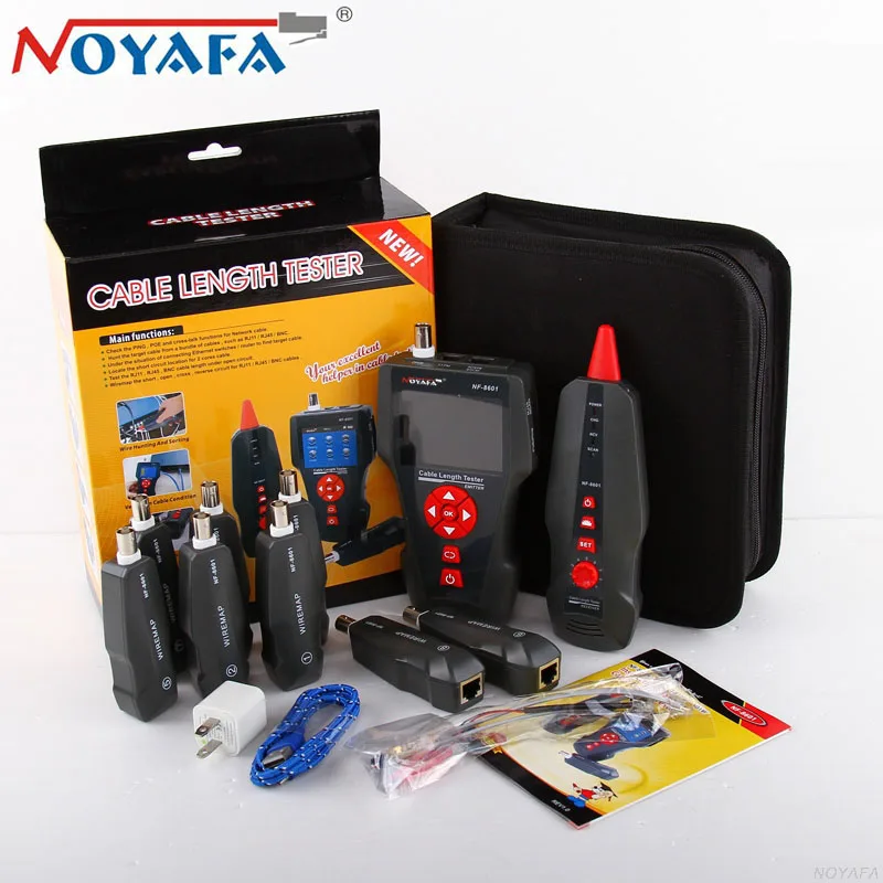 NOYAFA NF-8601W ЖКД LAN Сетевой кабель тестер телефон тестер для телефонного кабеля для Пинг POE BNC RJ45 RJ11 линия тестирования NF_8601W