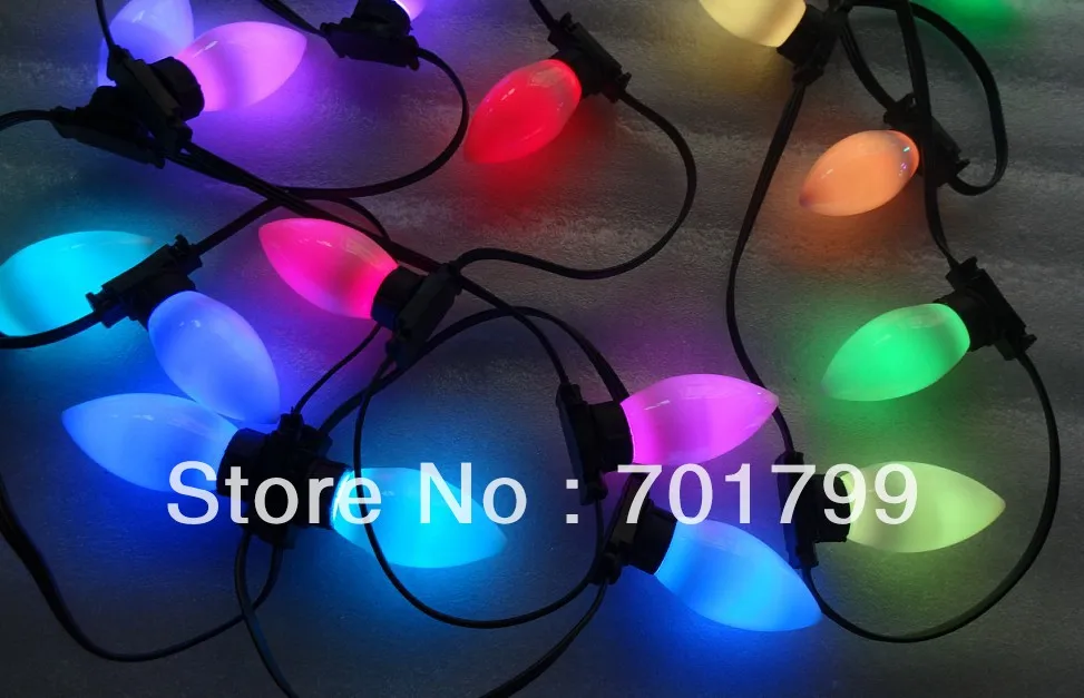 50 узлов DC12V WS2811 LED technicolor pixel водонепроницаемый полный цвет с гладкой крышкой milky C9 |