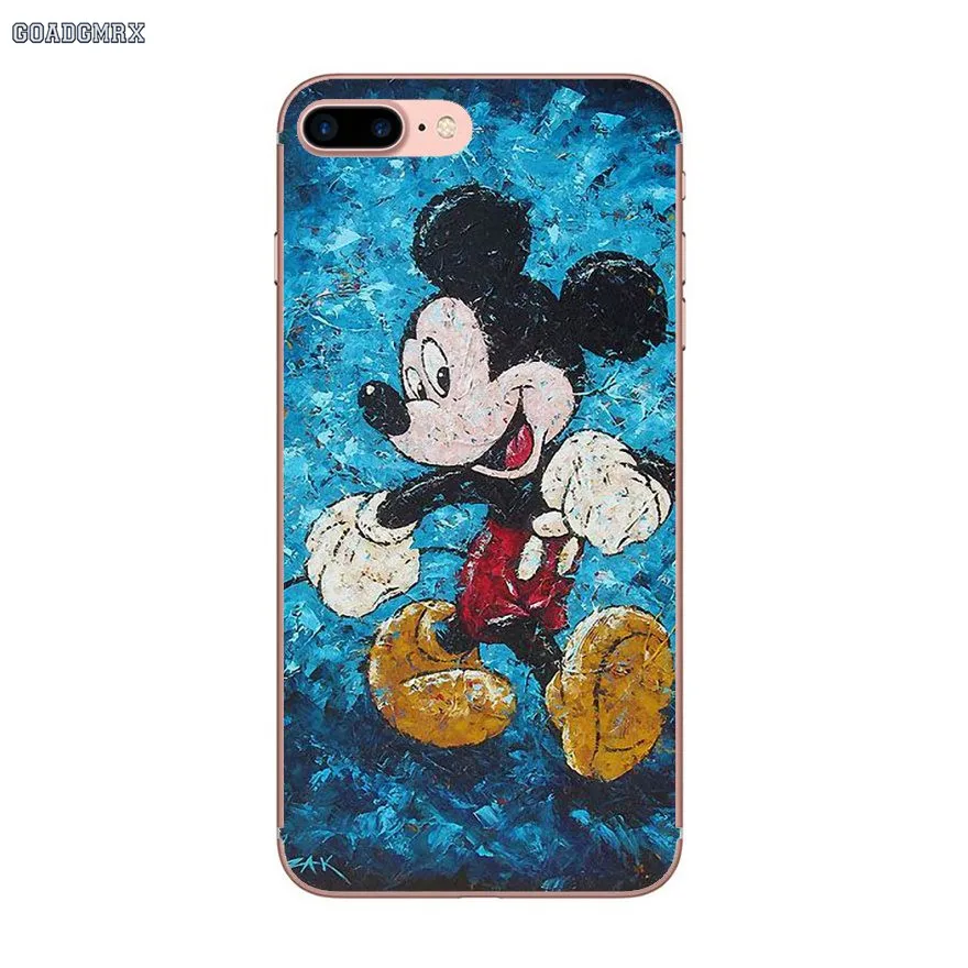 image 6 Мягкие прозрачные чехлы с милым Микки Минни Маус для iPhone 6 6 S 7 8 Plus X XS MAX XR 4 4s 5 5S SE 5C - Цвет: image 6