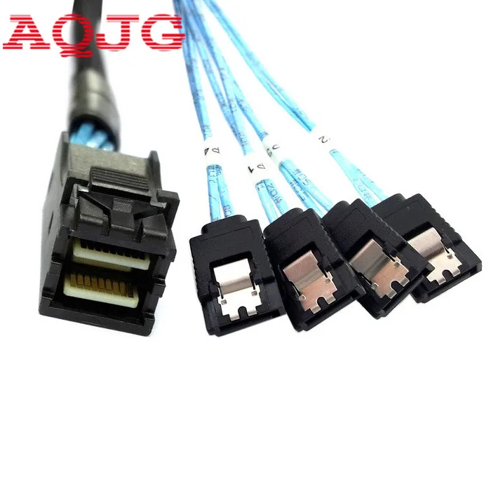 

Внутренний мини-хост SAS для 4 SATA 7pin, жесткий диск Fanout 6 Гбит/с, сервер данных, Raid кабель