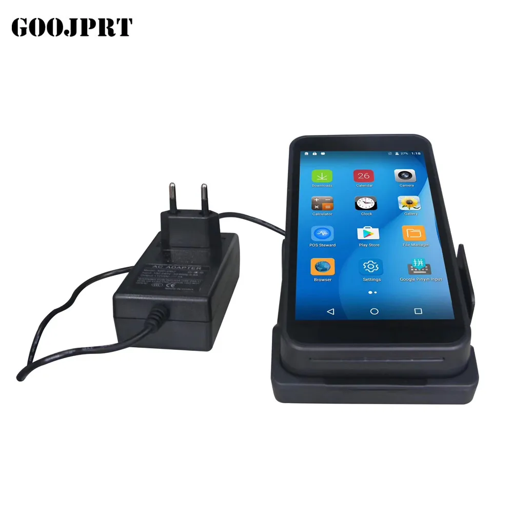 Pos-терминал КПК с беспроводной Bluetooth и Wi-Fi Android система с термопринтером Встроенный и сканер штрих-кодов