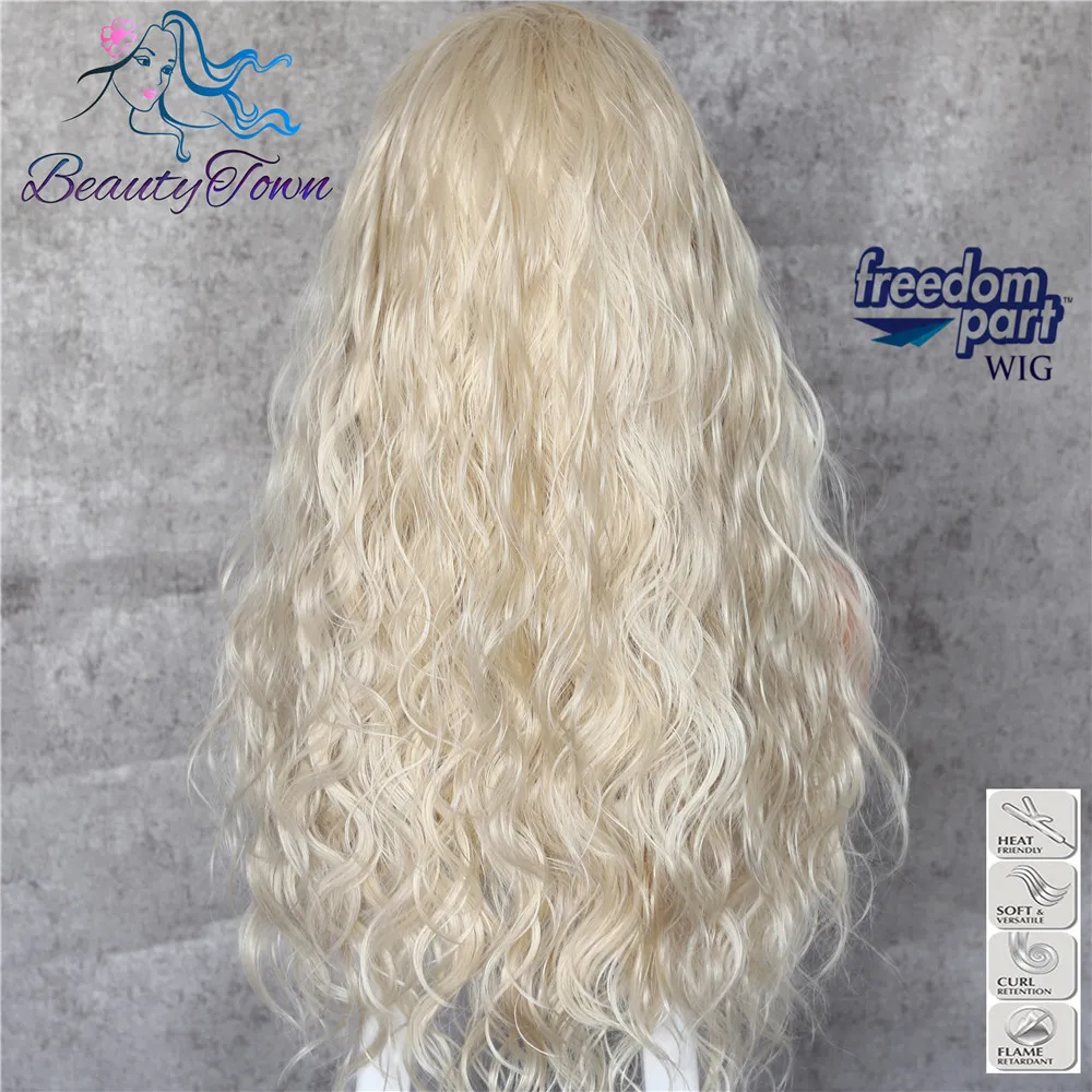 BeautyTown черный цвет 13x6 большая кружевная свободная часть Futura термостойкие не запутывающиеся волосы ежедневный макияж слой синтетический кружевной передний парик