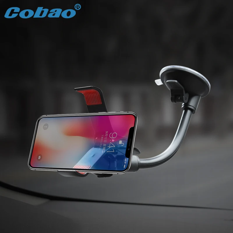 Cobao Universal Cell Phone Stand 360 Degree Windshield Car Holder Smartphone For iPhone X XS Samsung Huawei Xiaomi Support | Мобильные