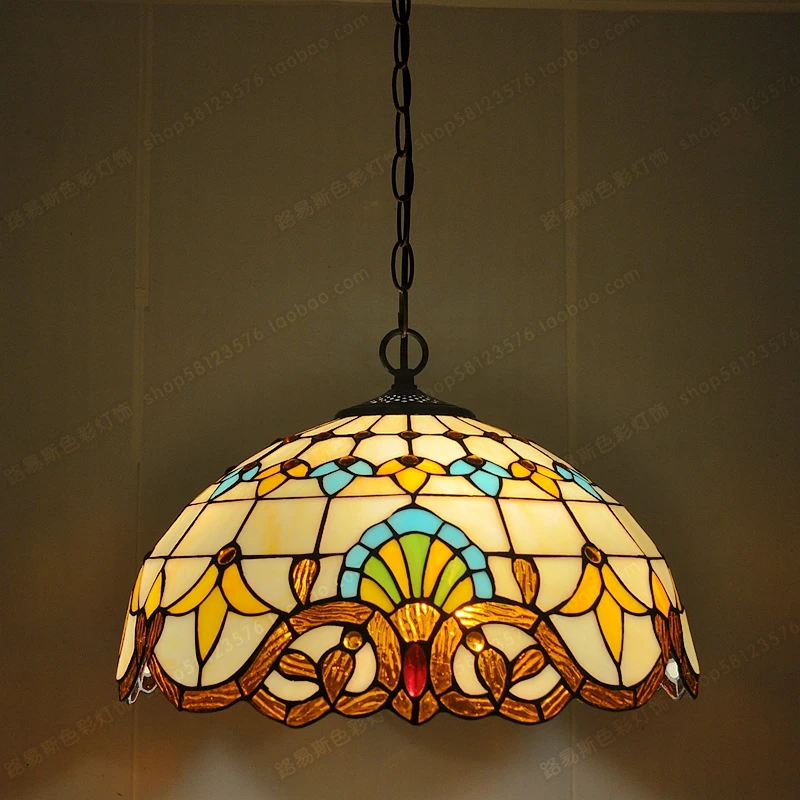 16 дюймовые британские западные ресторанные люстры the Tiffanylamp стеклянные кафе