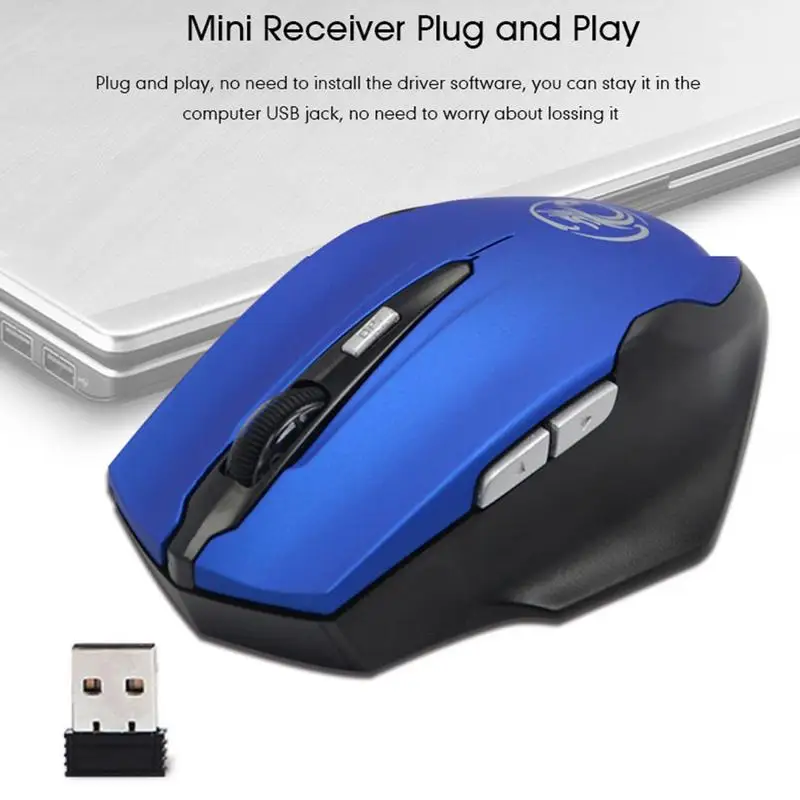 800~ 1600 dpi 2,4G Беспроводная офисная игровая мышь Автоматическая энергосберегающая деловая работа 6 клавиш Подарочная мышь для ПК компьютера ноутбука