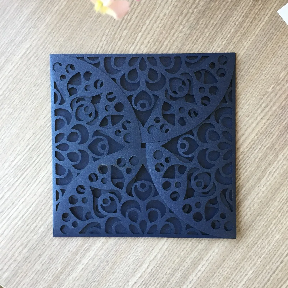 

30Pcs unique Design Wedding Invitations Cards Birthday Greeting Post Cards Gift Card Invitation Laser Cut Blank Paper card
