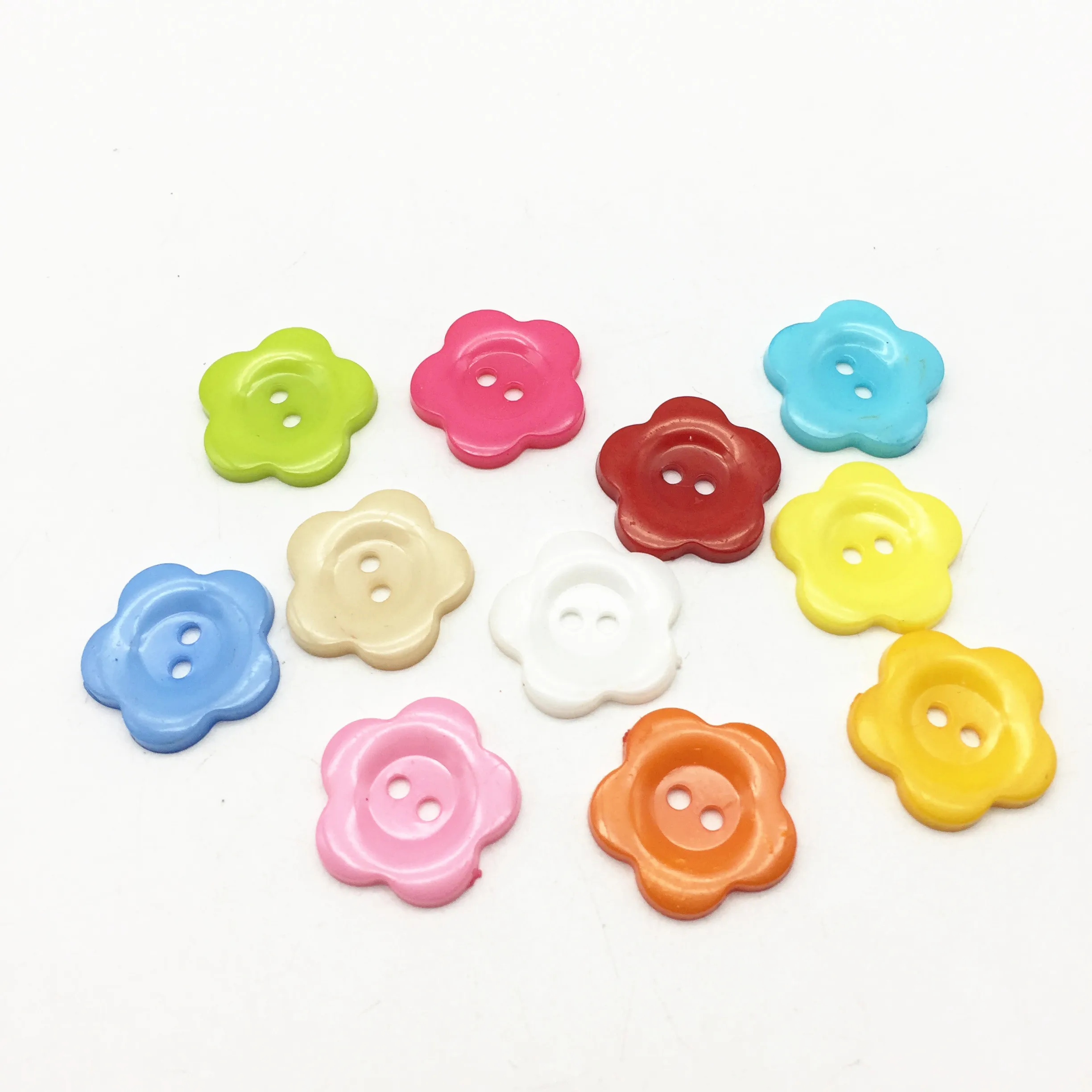 

100pcs 22mm Mixed Large Flower Buttons Sewing Accessories Button Embellishments For Scrapbooking Cardmaking Crafts