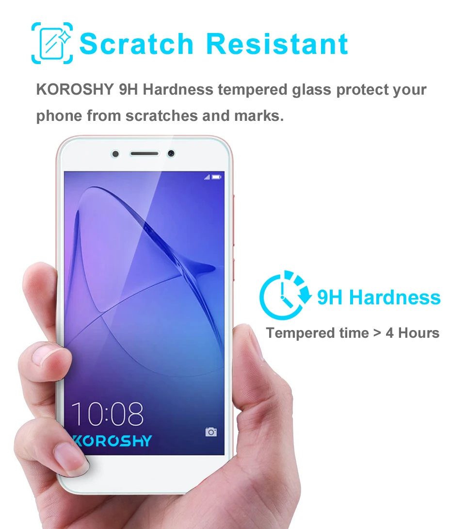 2 шт./упаковка 2.5D Защитное стекло для экрана Huawei Honor 5X 5C 6A 6 Play Play|Защитные стёкла и