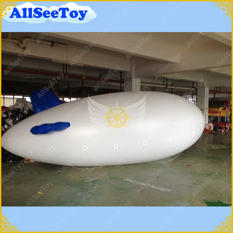 DHL 13 футов Длинные надувные рекламные блимпы надувные дирижабли Zeppeline для мероприятий без логотипа