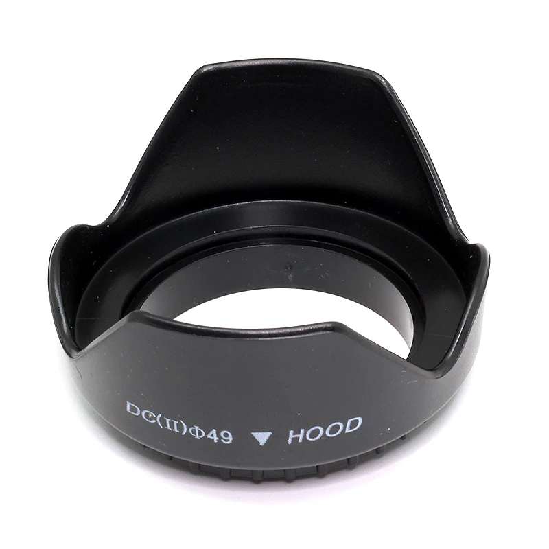49 мм пластиковая стандартная лепестковая закручивающаяся бленда объектива +